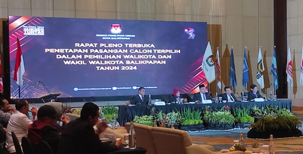 KPU Balikpapan Tetapkan Rahmad Mas’ud dan Ir Bagus Susetyo Sebagai Pasangan Calon Terpilih Wali Kota dan Wakil Wali Kota Balikpapan 2024