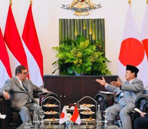 Perdana Menteri Jepang Ishiba Shigeru dan Presiden Indonesia Prabowo Subianto di Istana Kepresidenan Bogor, Jawa Barat, Sabtu (11/1/2025). (Foto: Sekretariat Presiden)