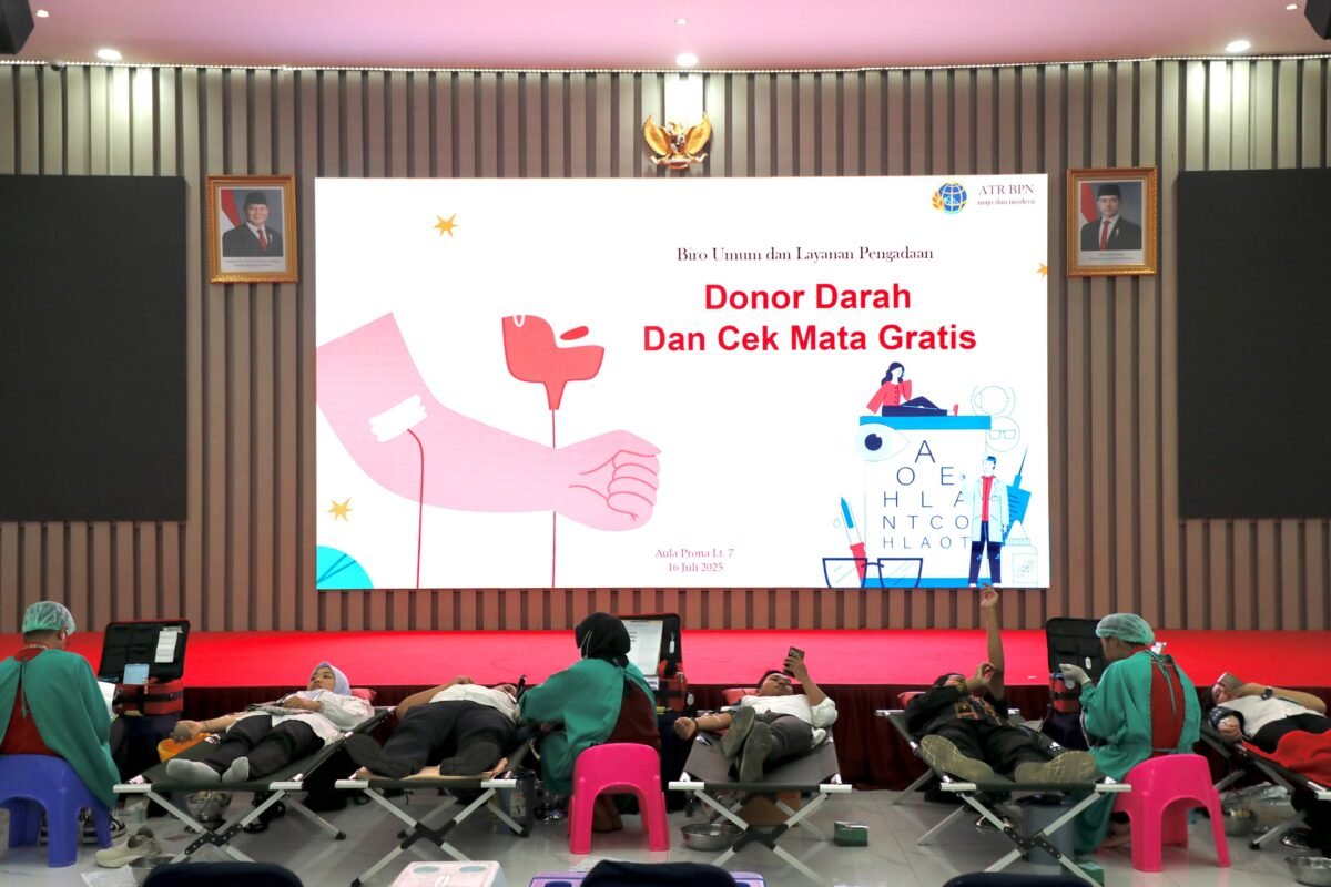 Donor Darah Jadi Wujud Kepedulian Sosial di Lingkungan Kementerian ATR/BPN