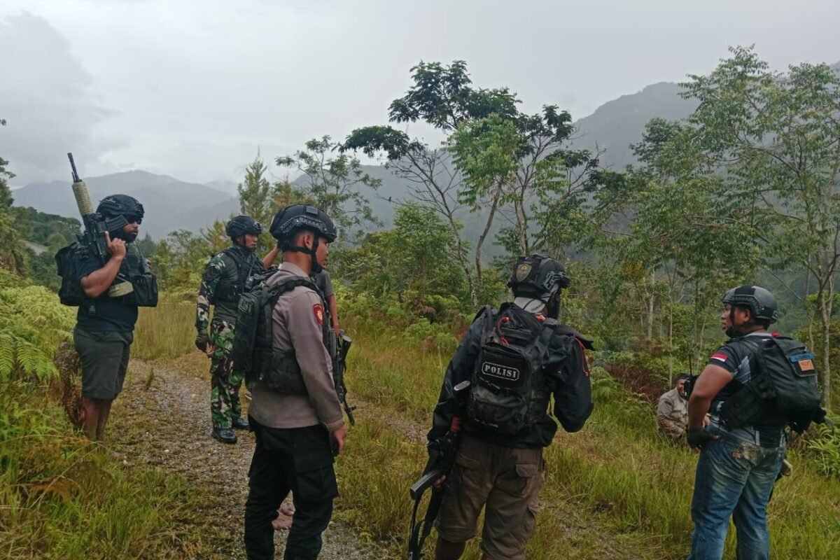 Aparat Gabungan Disiagakan Pasca Penembakan oleh KKB di Bandara Bilorai Intan Jaya