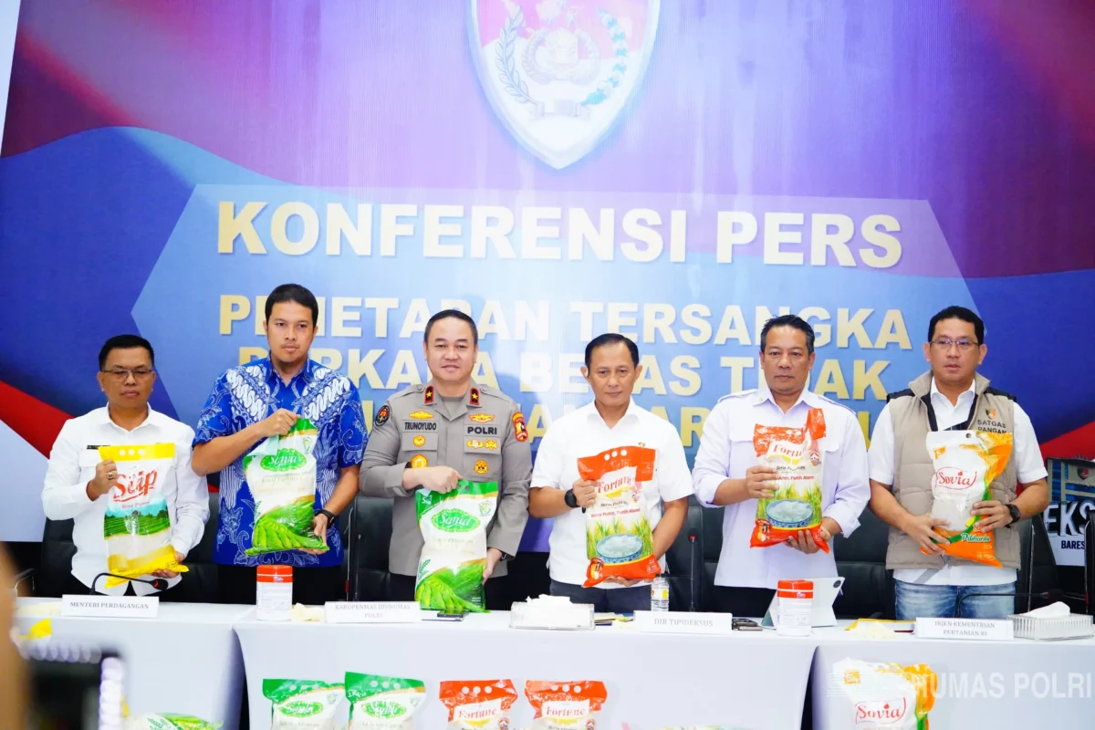 Polri Tetapkan 6 Tersangka Kasus Beras Oplosan, DPR: Mafia Pangan Lain Harus Ditindak