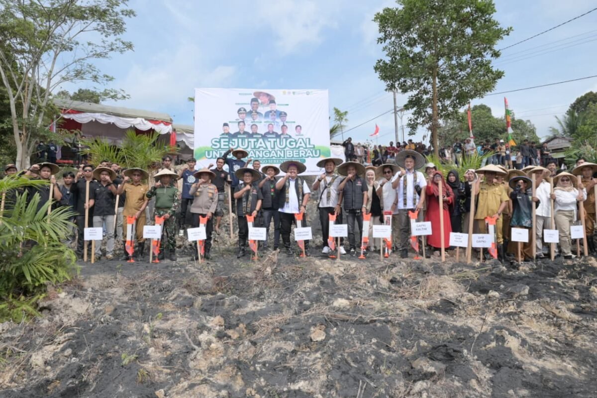 Dukung Swasembada Pangan Prabowo, Pemuda Tani Tanam Sejuta Tugal Padi Gogo di Berau – Kaltim