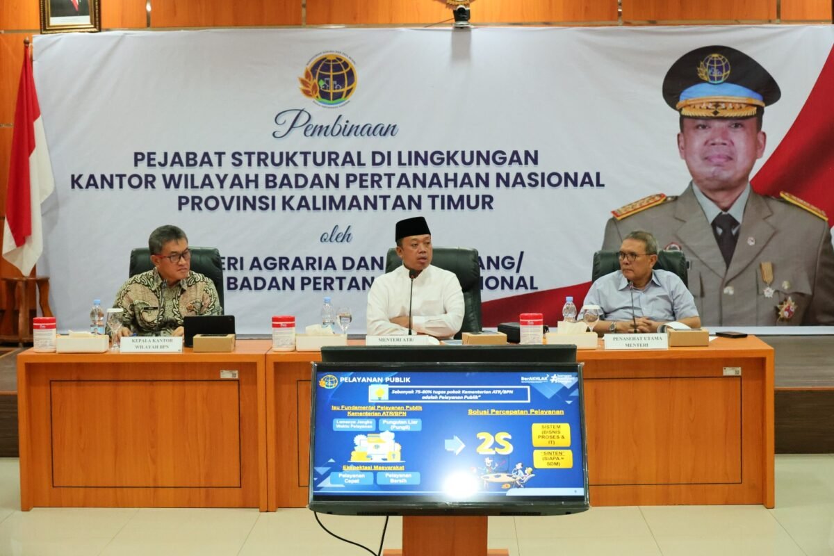 Menteri ATR/BPN Nusron Wahid Tekankan Transformasi Digital dan Penguatan SDM di Lingkungan Kanwil BPN Provinsi Kaltim