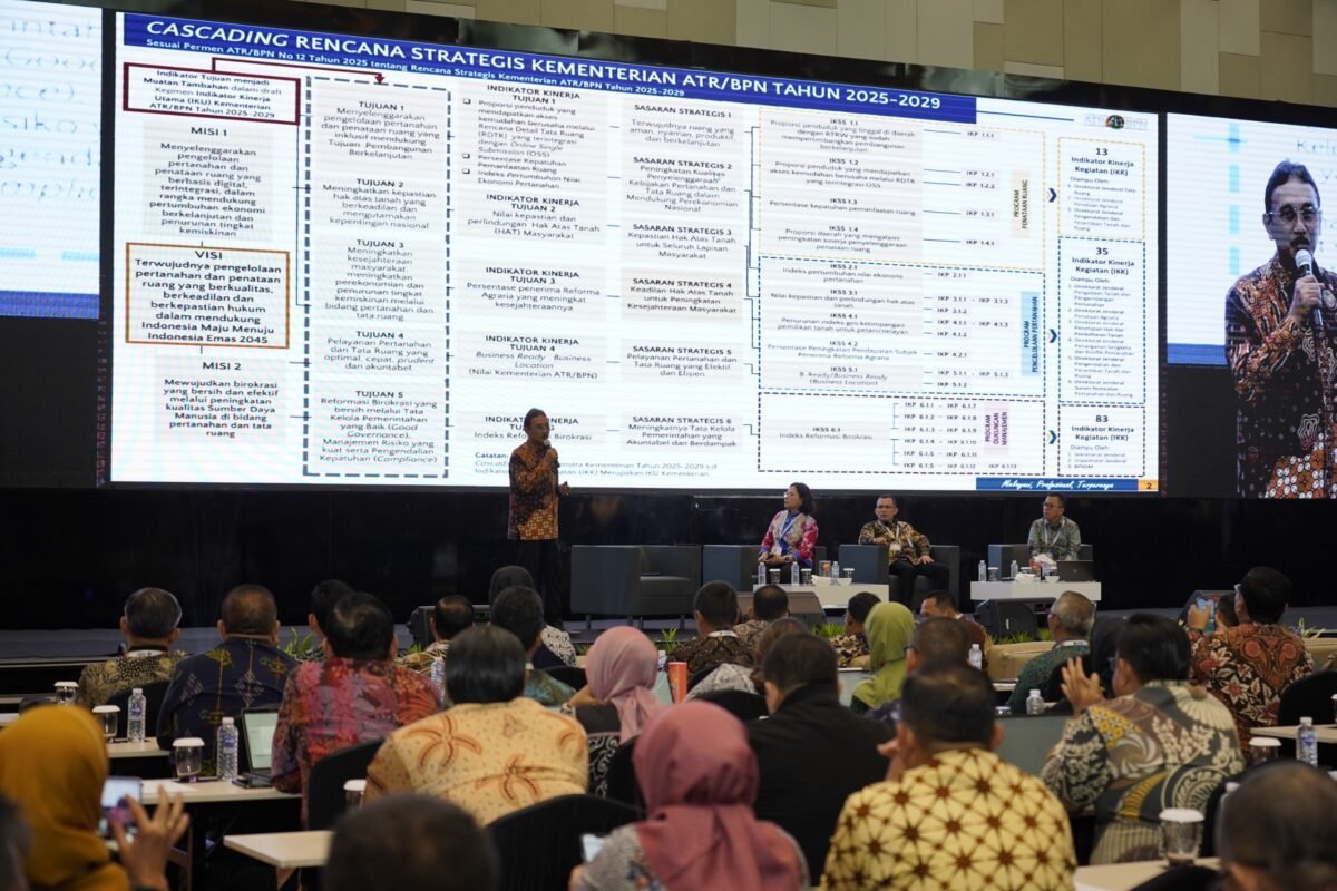 Beri Pengarahan Umum di Rakernas 2025, Sekjen ATR/BPN: Pahami Renstra dan Manfaatkan Momentum Penghujung Tahun