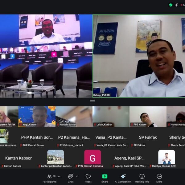Isi Materi di Rakerda Kanwil BPN Provinsi Papua Barat, Biro Humas dan Protokol Imbau Jajaran Optimalkan Implementasi PESO dan Pengaduan Masyarakat