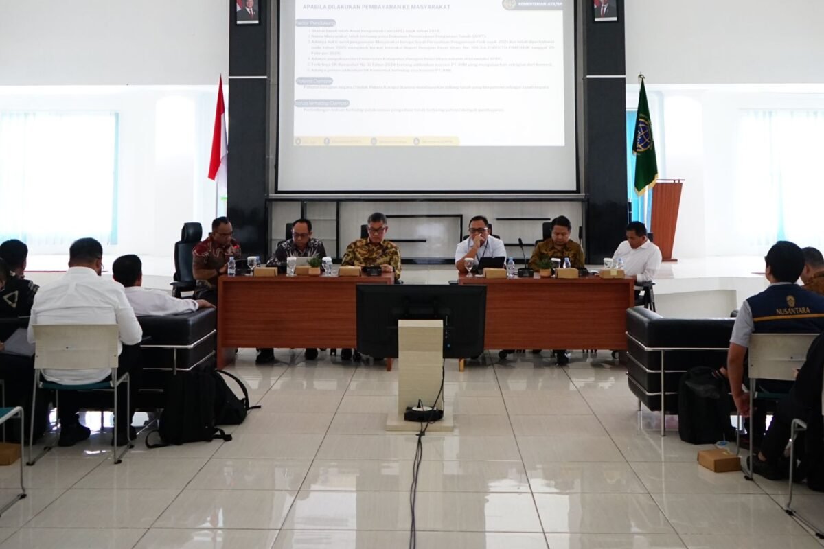 Kanwil BPN Provinsi Kaltim Bersama Penasihat Khusus Presiden Bidang Digitalisasi dan Teknologi Pemerintah Gelar Rapat Koordinasi Kegiatan Pengadaan Tanah di IKN