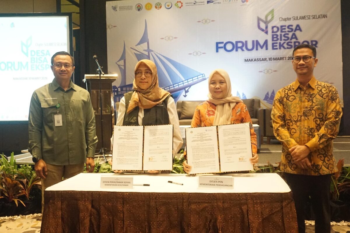 Kemendag menggelar Forum Desa BISA Ekspor di Makassar dan mendorong 159 desa di Sulawesi Selatan menembus pasar internasional dengan komoditas unggulan.
