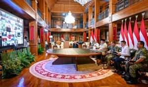 Presiden Prabowo Subianto meresmikan 218 jembatan di Indonesia dari Hambalang sebagai bagian percepatan pembangunan infrastruktur nasional.