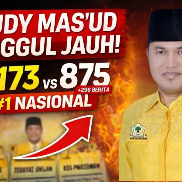 GOLKAR Memanas! Rudy Mas’ud Ungguli Semua, 1.173 Pemberitaan dalam Sebulan Bikin Peta Politik Bergeser