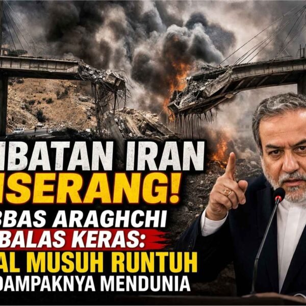 Jembatan Iran Dibom, Araghchi Sentil Balik: Moral Musuh Runtuh