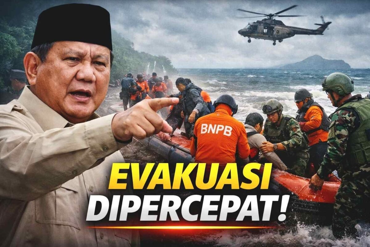 Evakuasi Makin Cepat! Prabowo Pantau Langsung Bitung–Batang Dua, Situasi Darurat Jadi Sorotan
