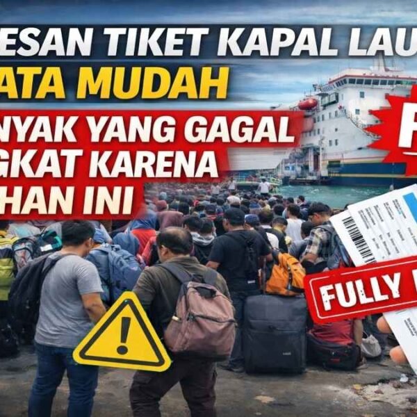 Cara Pesan Tiket Kapal Laut Ternyata Mudah, Tapi Banyak yang Gagal Berangkat karena Kesalahan Ini