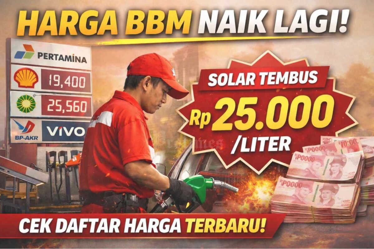 BBM Nonsubsidi Melejit, Solar Tembus Rp25 Ribu Lebih, Ini Daftar Harga Terbaru di SPBU per 20 April 2026