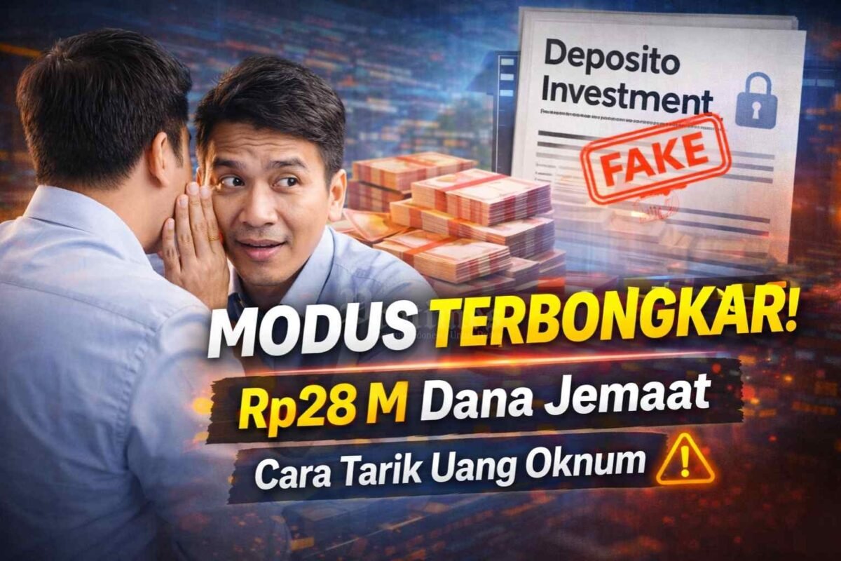 Modus Terbongkar, “Deposito Investment” Jadi Cara Oknum Tarik Dana Jemaat Rp28 Miliar