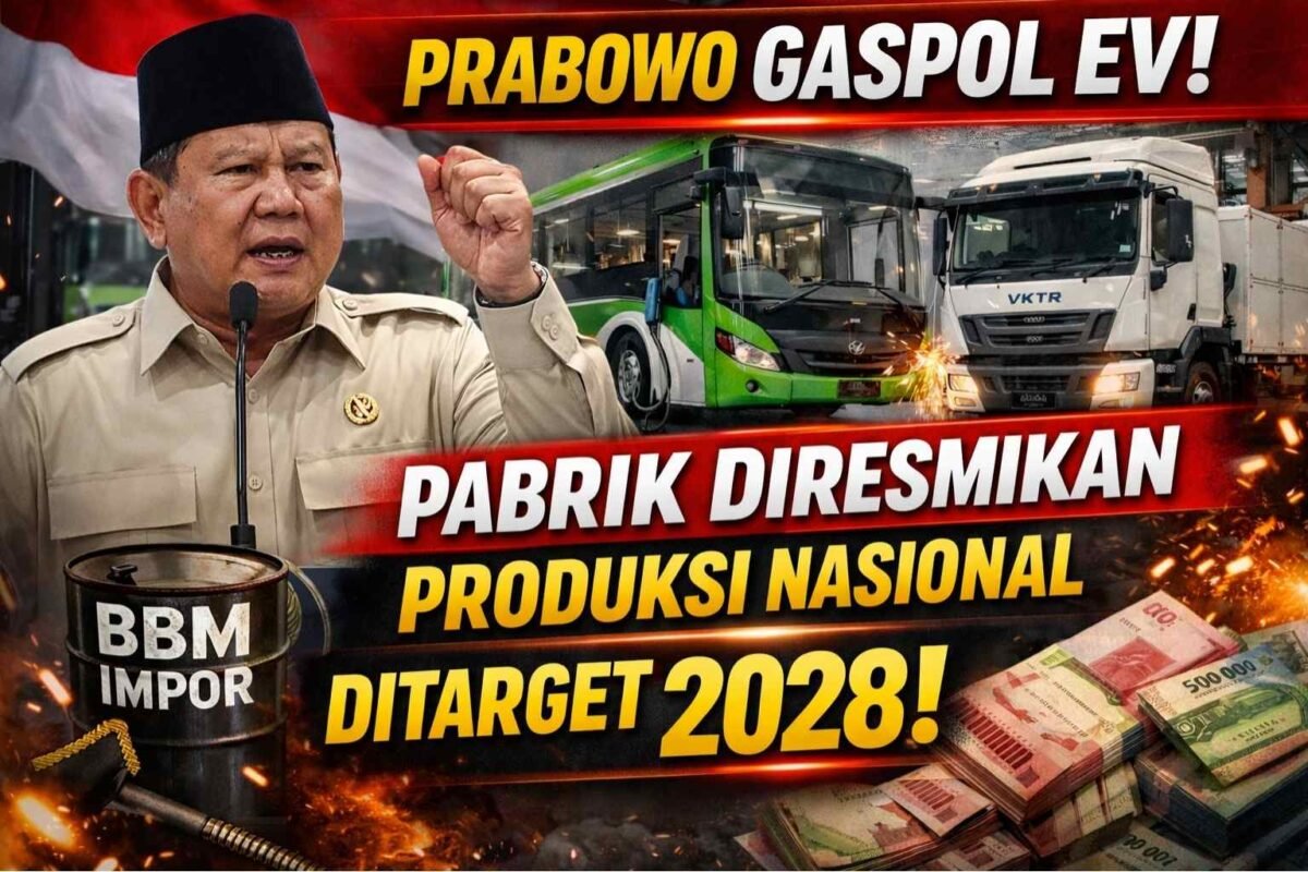 Prabowo Gaspol EV, Pabrik Diresmikan dan Produksi Nasional Ditarget 2028