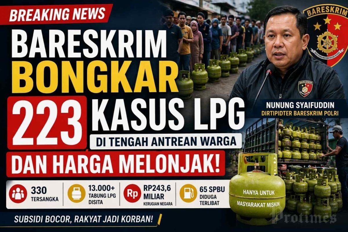 Bareskrim Bongkar 223 Kasus LPG di Tengah Antrean Warga dan Harga Melonjak