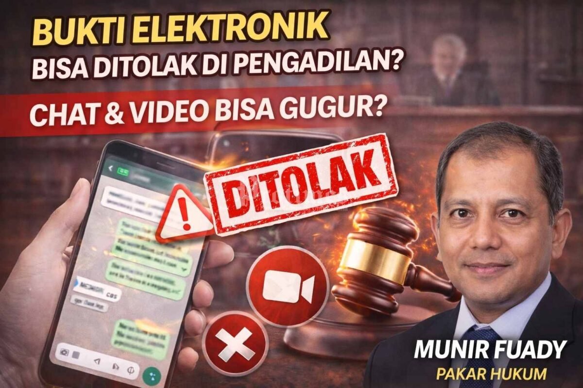Bukti Elektronik Jadi Andalan, Tapi Bisa Ditolak di Pengadilan? Ini Fakta yang Jarang Disadari