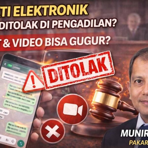 Bukti Elektronik Jadi Andalan, Tapi Bisa Ditolak di Pengadilan? Ini Fakta yang Jarang Disadari