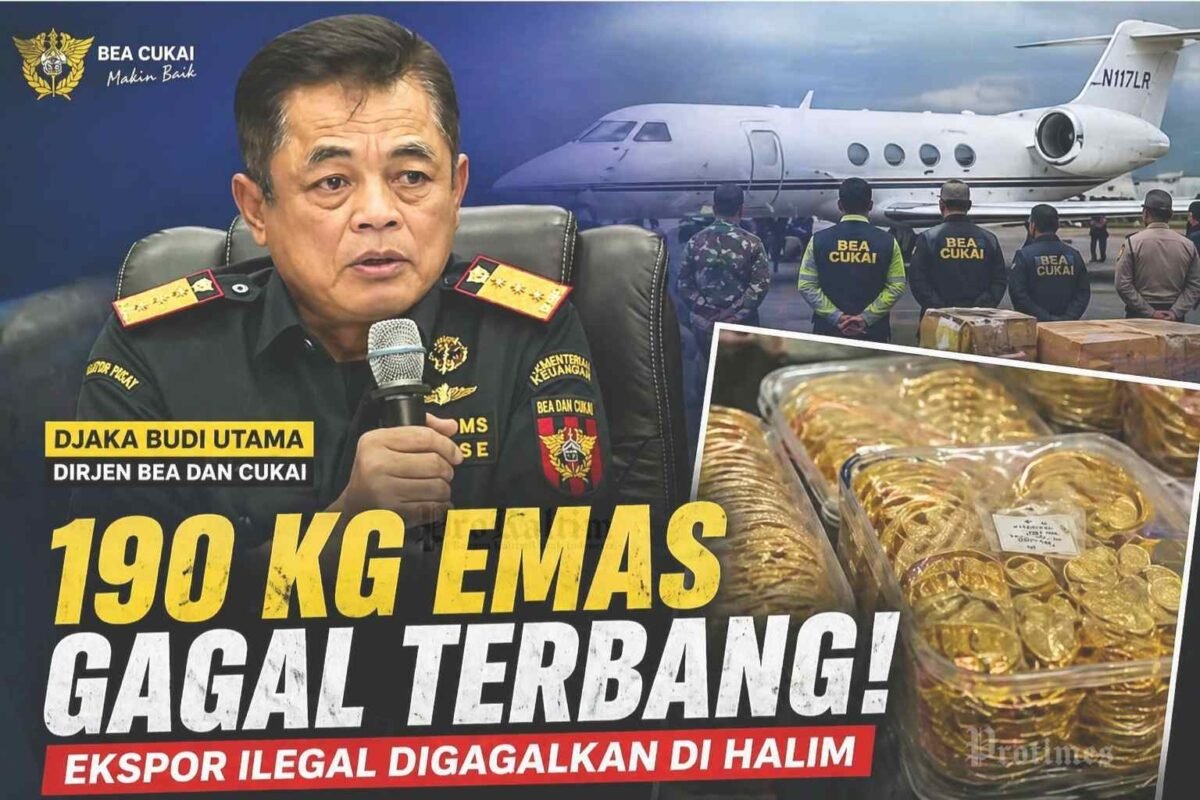 Emas 190 Kg Gagal Terbang dari Halim, Modus Charter Terbongkar Saat Detik Akhir