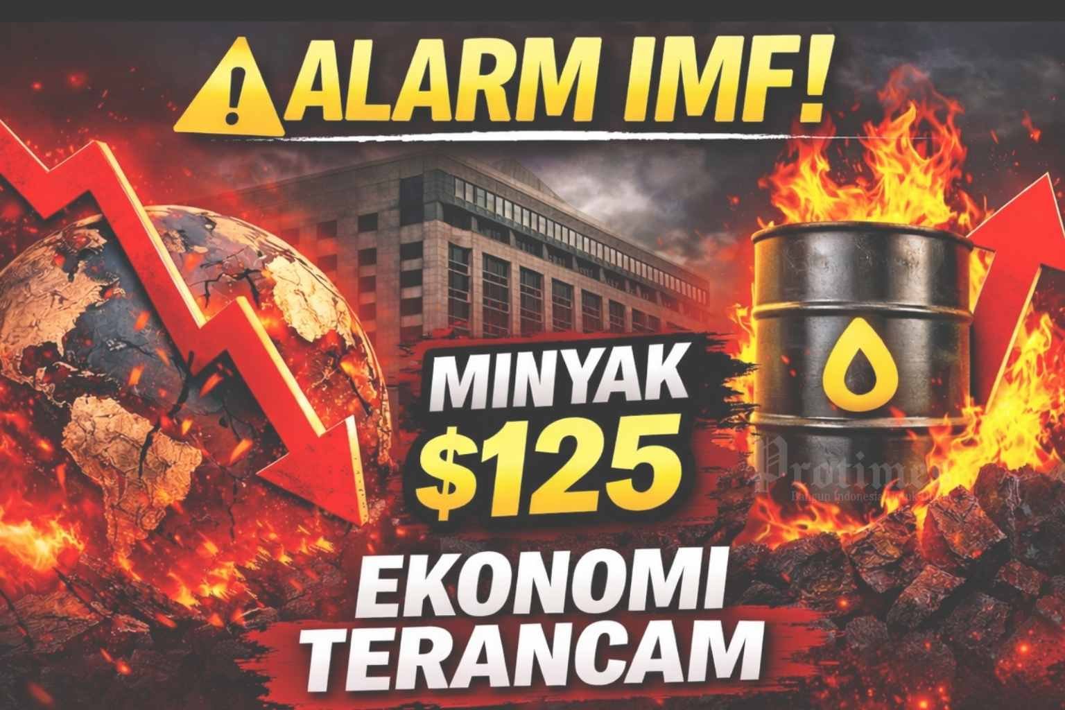 IMF Alarm 2026: Dunia Diambang Resesi, Harga Minyak Bisa Tembus US$125