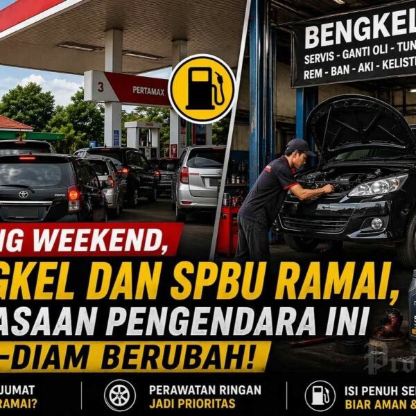 Jelang Weekend, Bengkel dan SPBU Ramai, Kebiasaan Pengendara Ini Diam-Diam Berubah