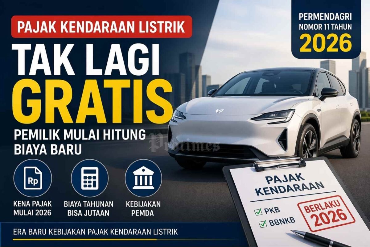 Pajak Kendaraan Listrik Tak Lagi Gratis, Pemilik Mulai Hitung Biaya Baru