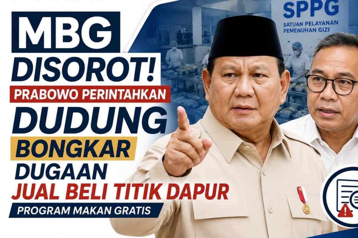 MBG Disorot! Prabowo Perintahkan Dudung Bongkar Dugaan Jual Beli Titik Dapur Program Makan Gratis