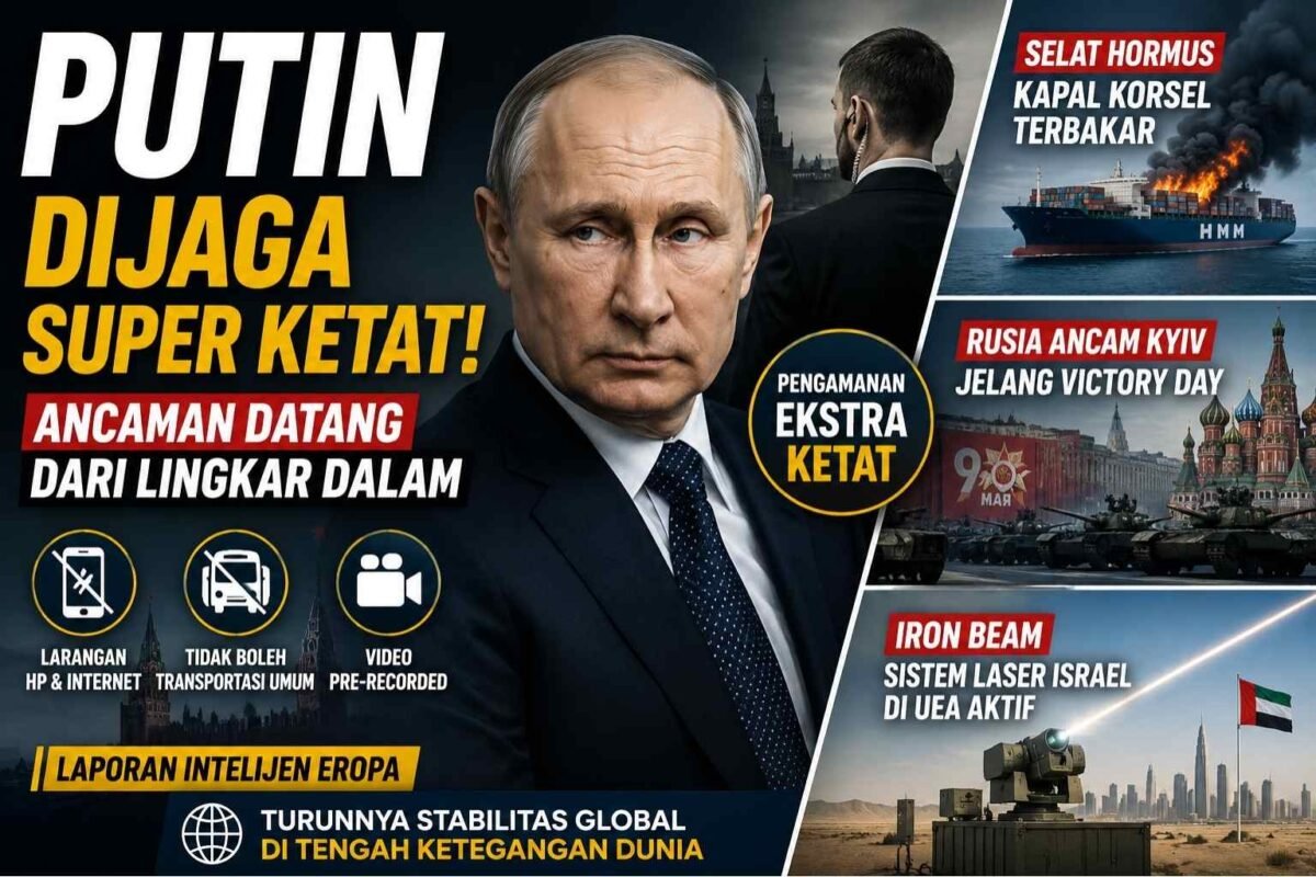 Putin Dijaga Super Ketat! Kremlin Khawatir Ancaman Datang dari Lingkar Dalam