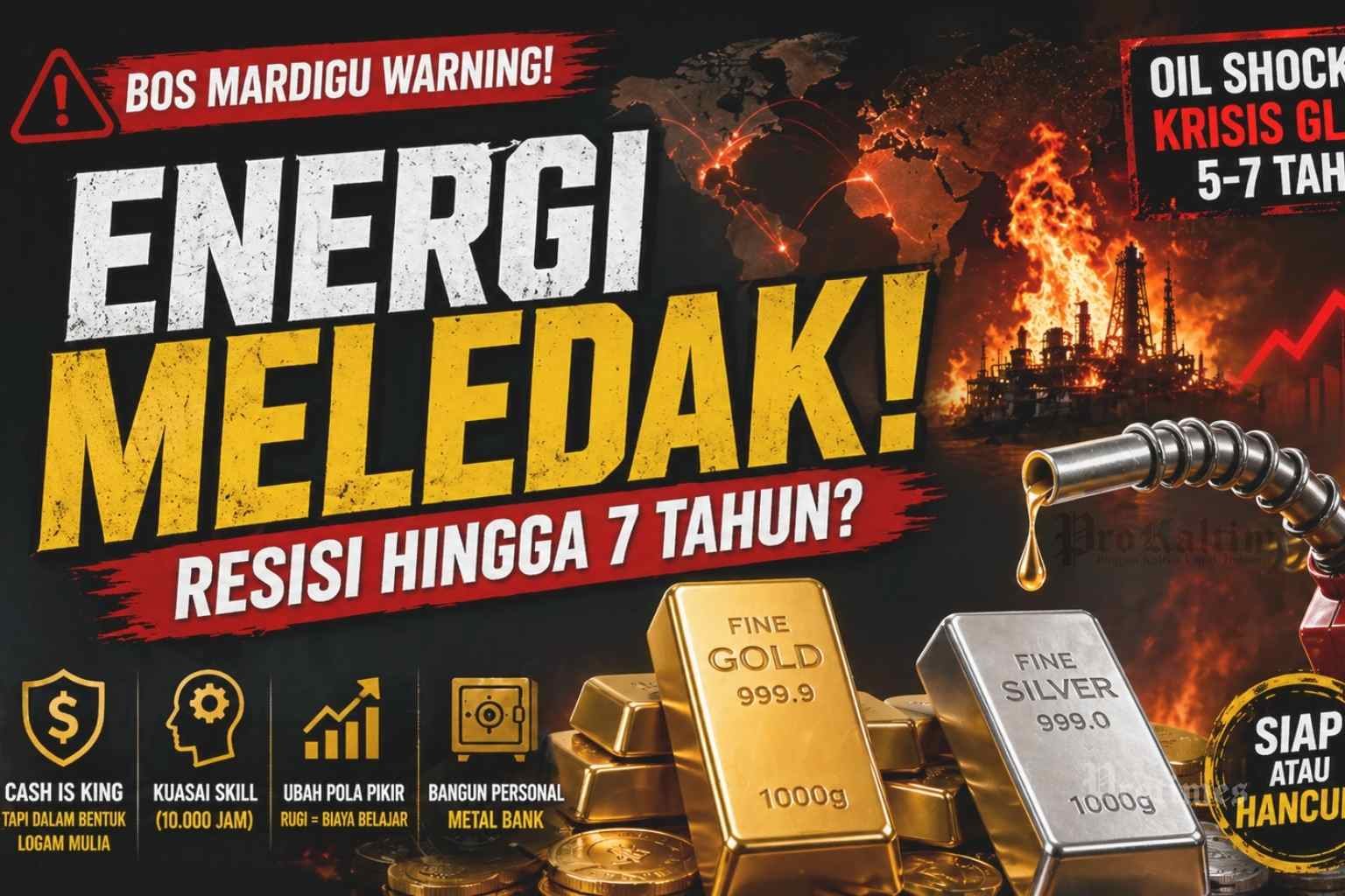 Energi Dunia Terancam Meledak! Mardigu Bongkar Strategi Bertahan Hadapi Resesi Global 7 Tahun