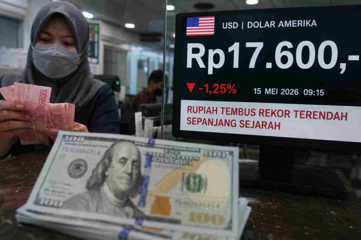 rupiah anjlok terhadap dolar