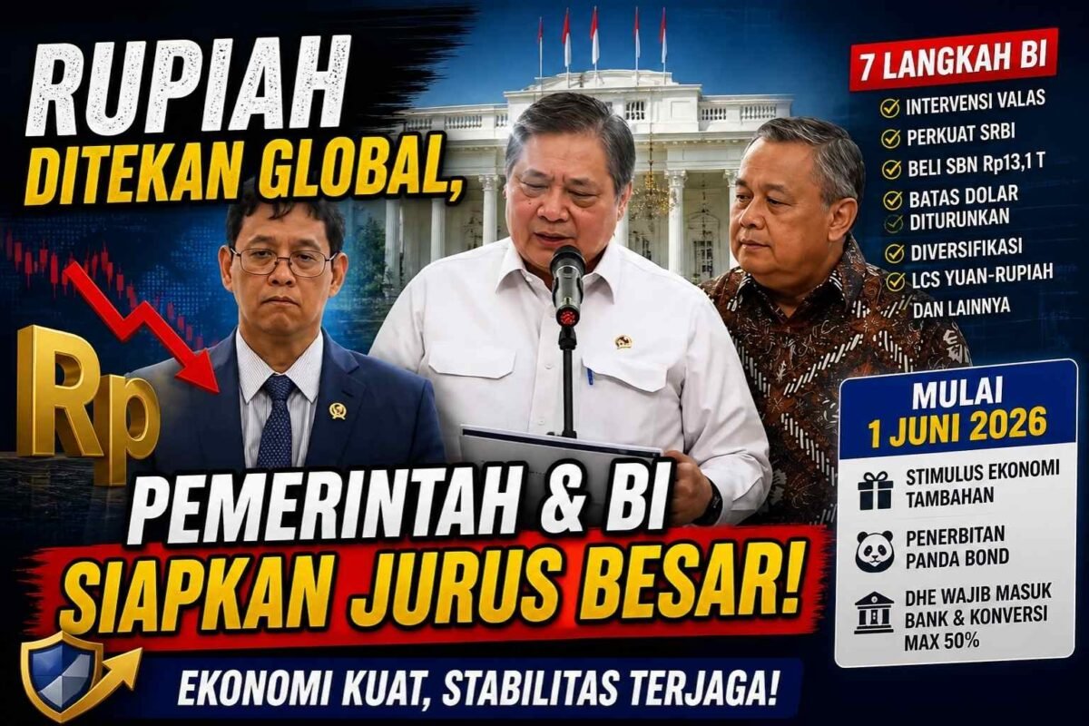 Rupiah Ditekan Global, Pemerintah dan BI Siapkan Jurus Besar Mulai 1 Juni