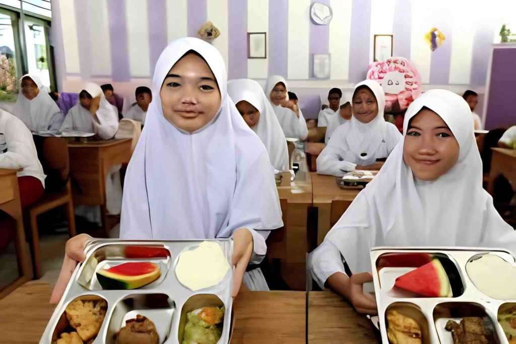 Konferensi pers Badan Gizi Nasional terkait penyesuaian program MBG selama libur sekolah 2026.
