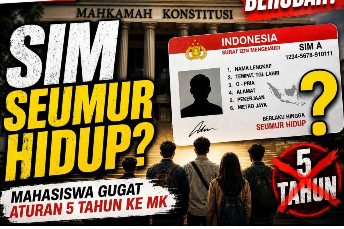 SIM Digugat ke MK! Mahasiswa Minta Berlaku Seumur Hidup