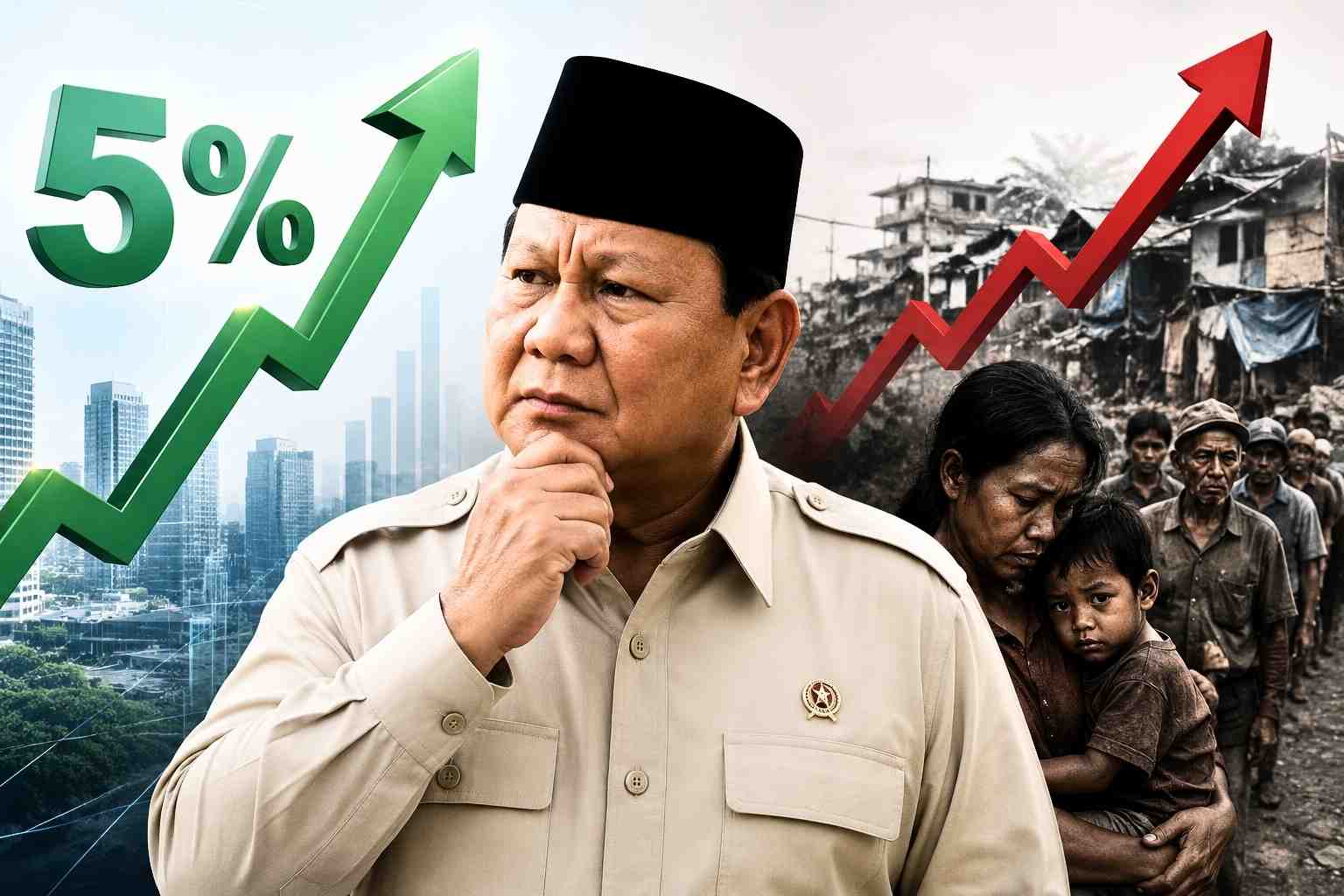 Prabowo kaget masyarakat miskin bertambah