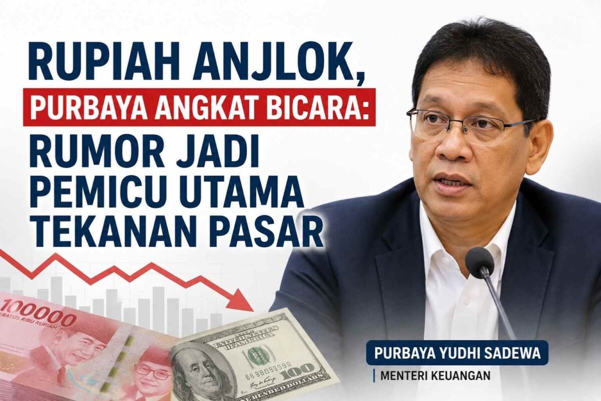 Rupiah Anjlok, Purbaya Angkat Bicara: Rumor Jadi Pemicu Utama Tekanan Pasar