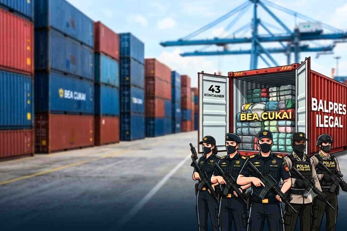 43 kontainer pakaian bekas ilegal digagalkan