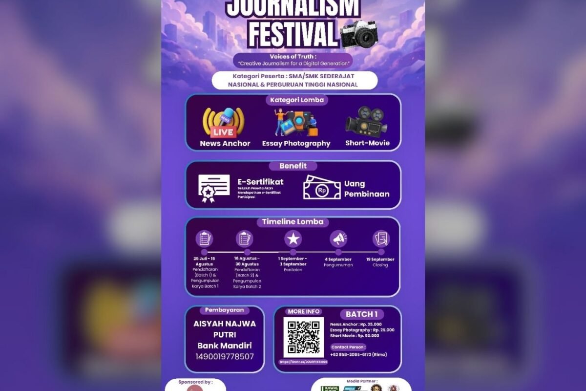 JOURNALISM FESTIVAL 2026 TELAH DIBUKA