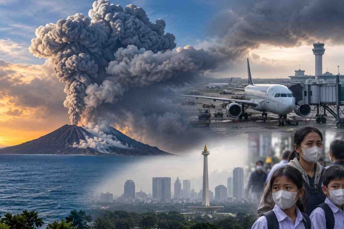 Erupsi Gunung Anak Krakatau dan dampak sebaran abu vulkanik hingga Jakarta