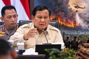 Presiden Prabowo Subianto meminta korporasi yang terlibat karhutla diusut dan ditindak tegas