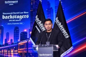 M Khozin Sinnay Ketua Backstagers DKI Jakarta periode 2026–2029.