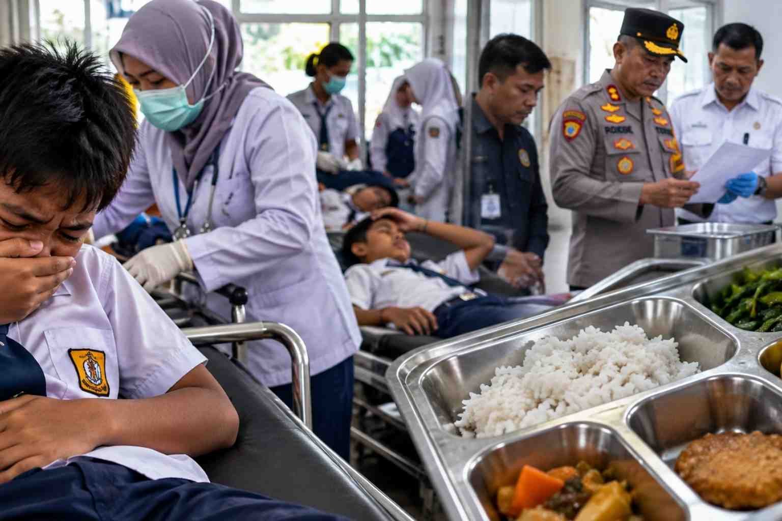 Polisi menyelidiki kasus dugaan keracunan Makan Bergizi Gratis yang dialami ratusan siswa di Kabupaten Karo