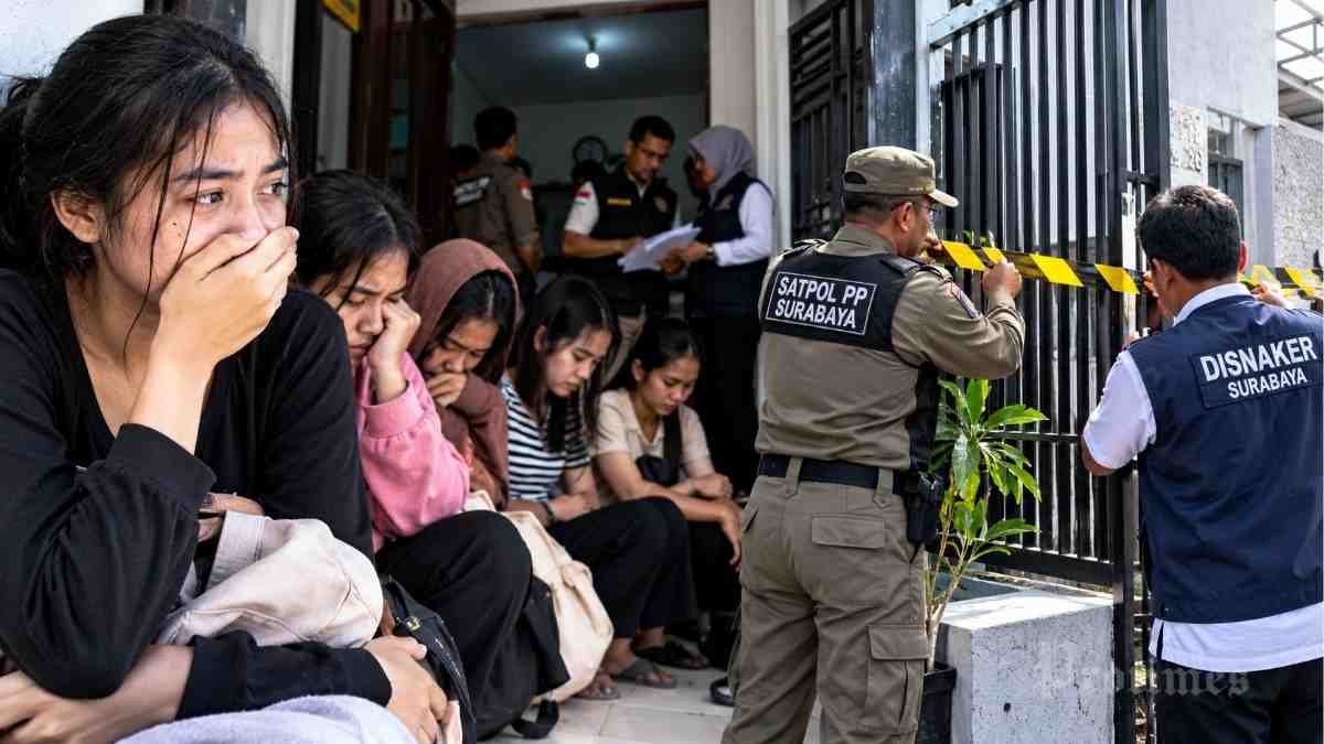 Dugaan penyekapan 10 calon ART di Jalan Kedung Anyar, Surabaya, ditindaklanjuti Pemkot Surabaya dan kepolisian.