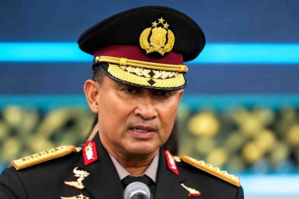 Kapolri Suyudi Ario Seto usai dilantik Presiden Prabowo Subianto di Istana Negara Jakarta