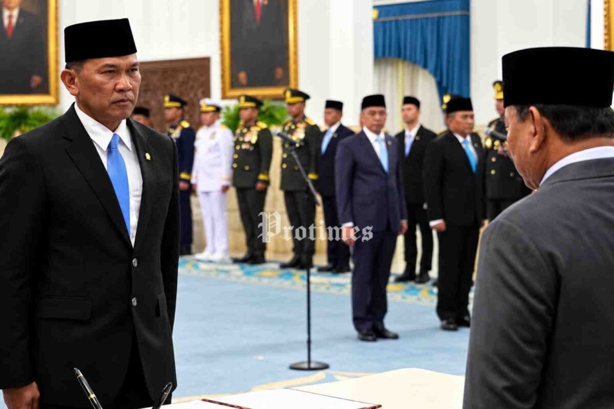 Presiden Prabowo Subianto dan pergantian Kepala BNPB Kristomei Sianturi menggantikan Suharyanto.