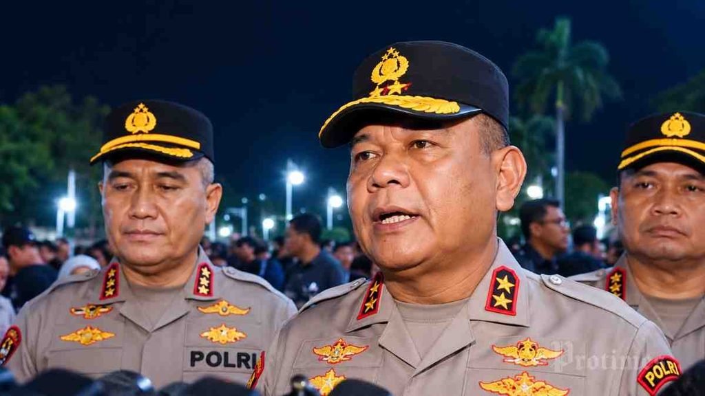 Kapolda Kaltim Irjen Pol Endar Priantoro menyampaikan perkembangan pemeriksaan terhadap ajudan Gubernur Kaltim terkait insiden dengan mahasiswa.