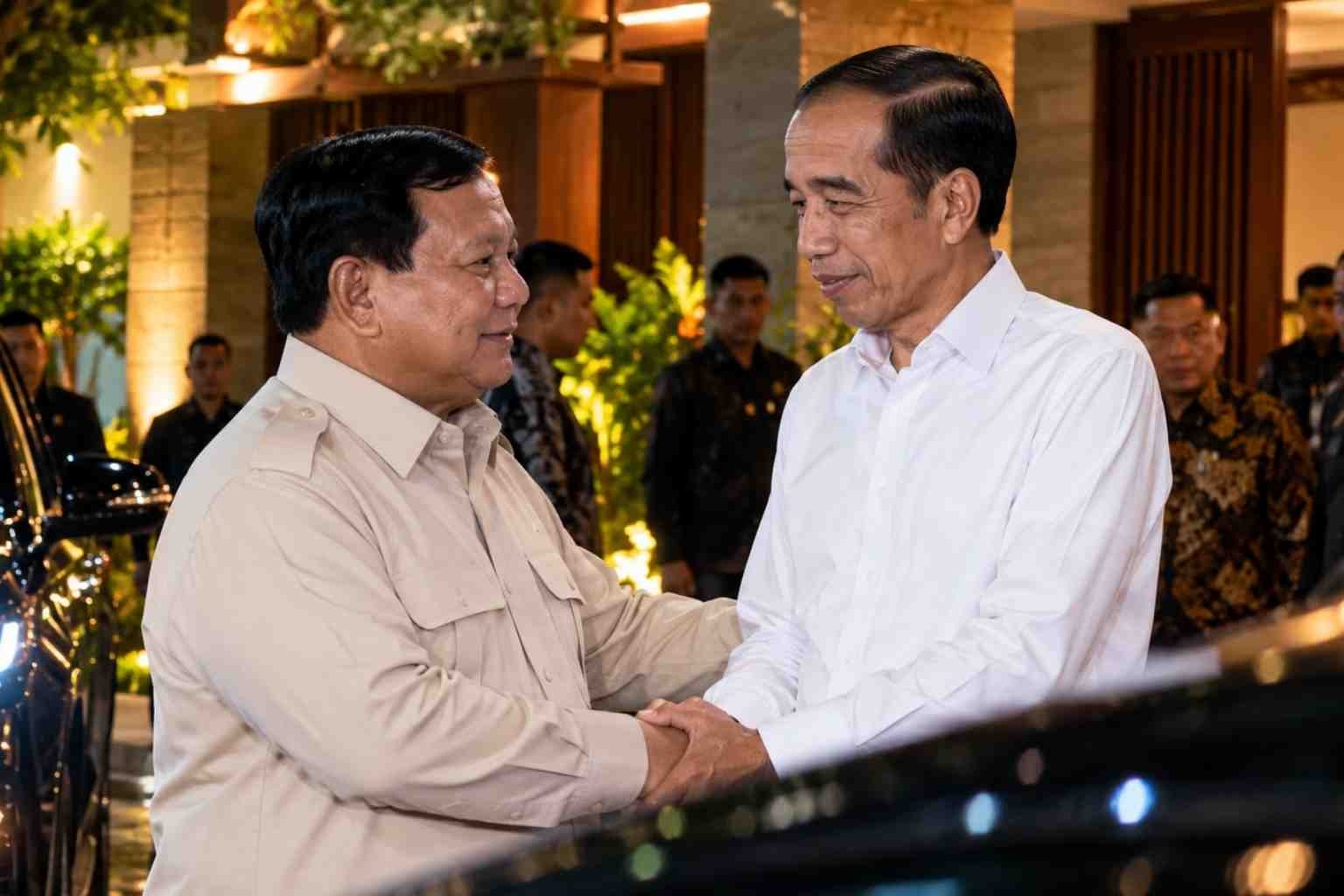 Pertemuan tertutup Prabowo Subianto dan Jokowi di Kertanegara menjadi sorotan setelah berlangsung bertepatan dengan momentum putusan MK terkait gugatan ijazah Gibran.